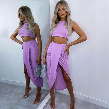 Molly Top and Skirt Two Piece Set - SunsetFashionLA